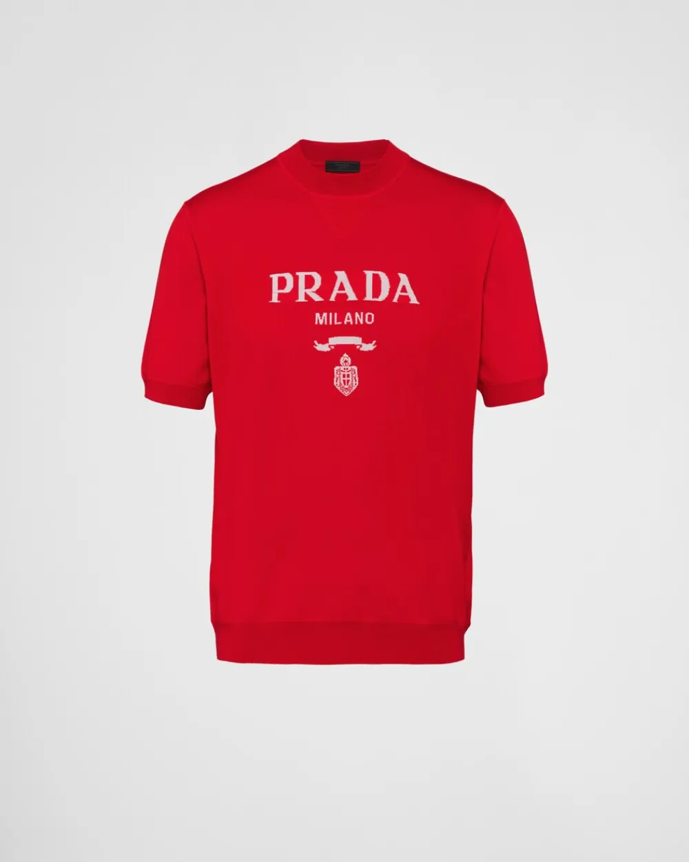 Hombre Prada TEJIDOS DE PUNTO^Jersey De Cuello Redondo De Lana Superfina