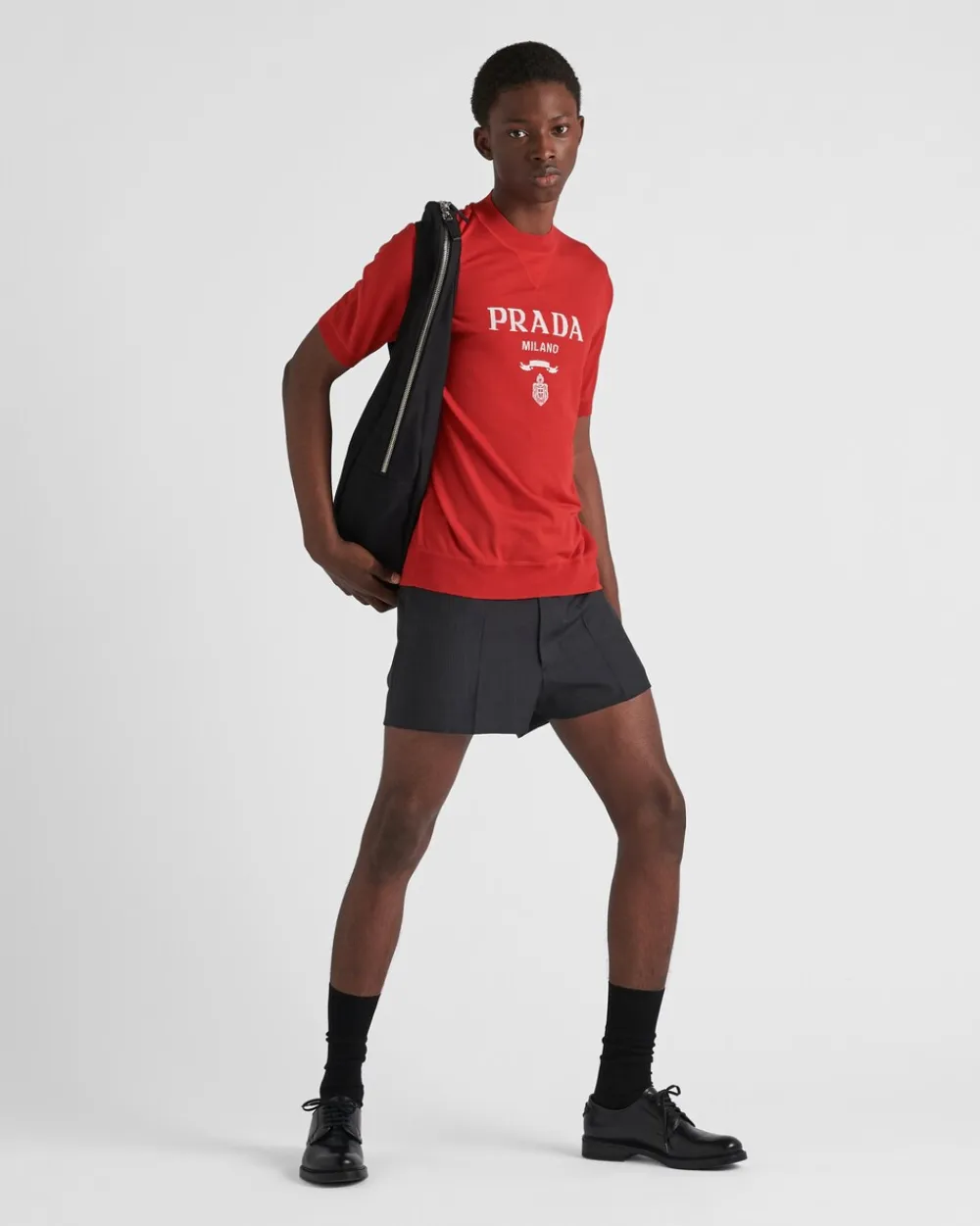 Hombre Prada TEJIDOS DE PUNTO^Jersey De Cuello Redondo De Lana Superfina