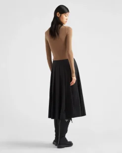 Mujer Prada TEJIDOS DE PUNTO^Jersey De Cuello Redondo De Lana Superfina
