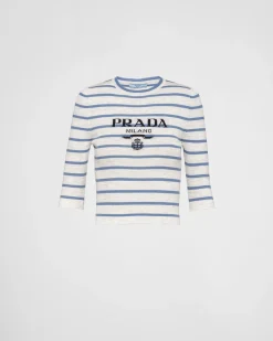 Mujer Prada TEJIDOS DE PUNTO^Jersey De Cuello Redondo De Lana Superfina