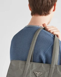 Hombre Prada TEJIDOS DE PUNTO^Jersey De Cuello Redondo De Seda Y Algodón