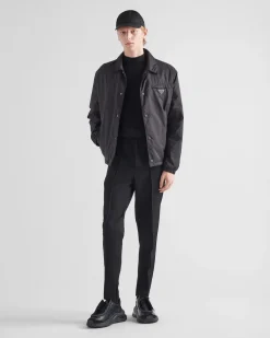 Hombre Prada TEJIDOS DE PUNTO^Jersey De Lana De Estambre Con Cuello Alto