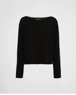 Mujer Prada TEJIDOS DE PUNTO^Jersey De Lana Y Cachemir Con Cuello De Barco