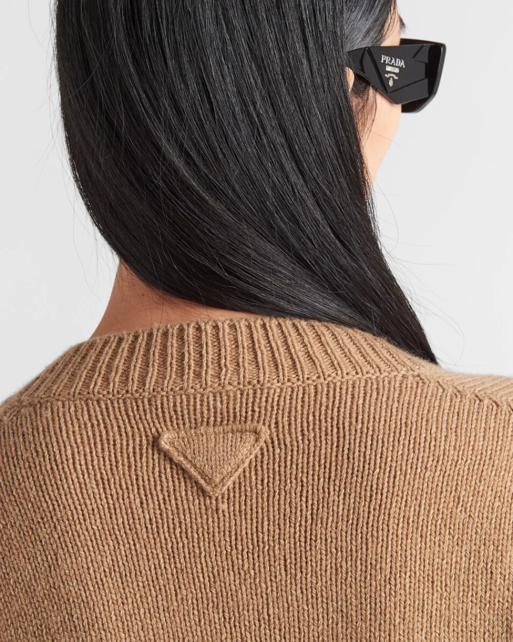 Mujer Prada TEJIDOS DE PUNTO^Jersey De Lana Y Cachemir Con Cuello De Pico