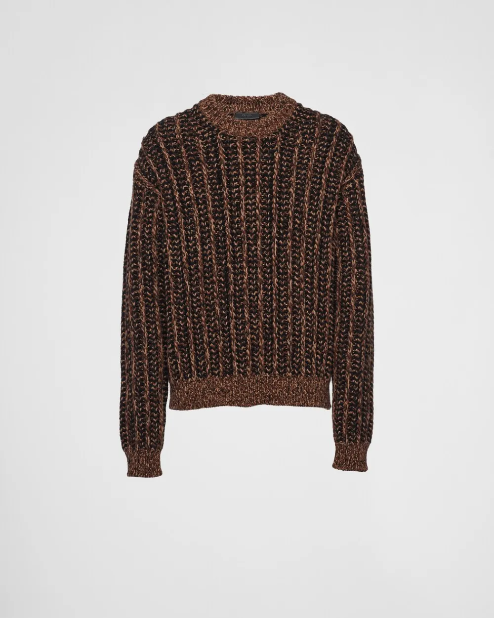 Hombre Prada TEJIDOS DE PUNTO^Jersey De Lana Y Cachemir Con Cuello Redondo