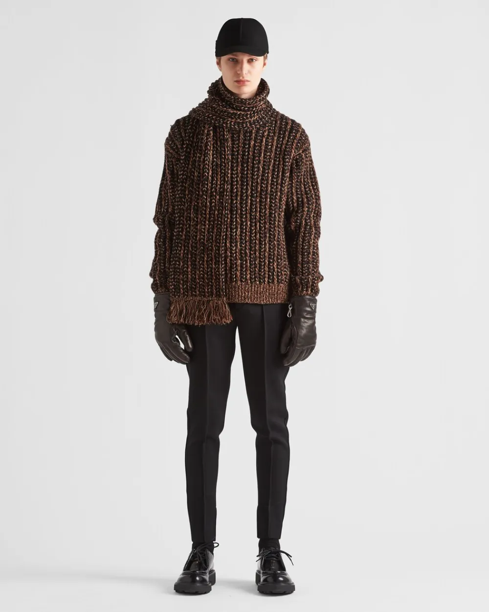 Hombre Prada TEJIDOS DE PUNTO^Jersey De Lana Y Cachemir Con Cuello Redondo