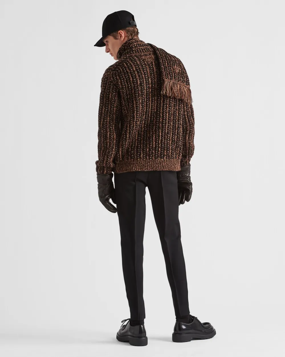Hombre Prada TEJIDOS DE PUNTO^Jersey De Lana Y Cachemir Con Cuello Redondo