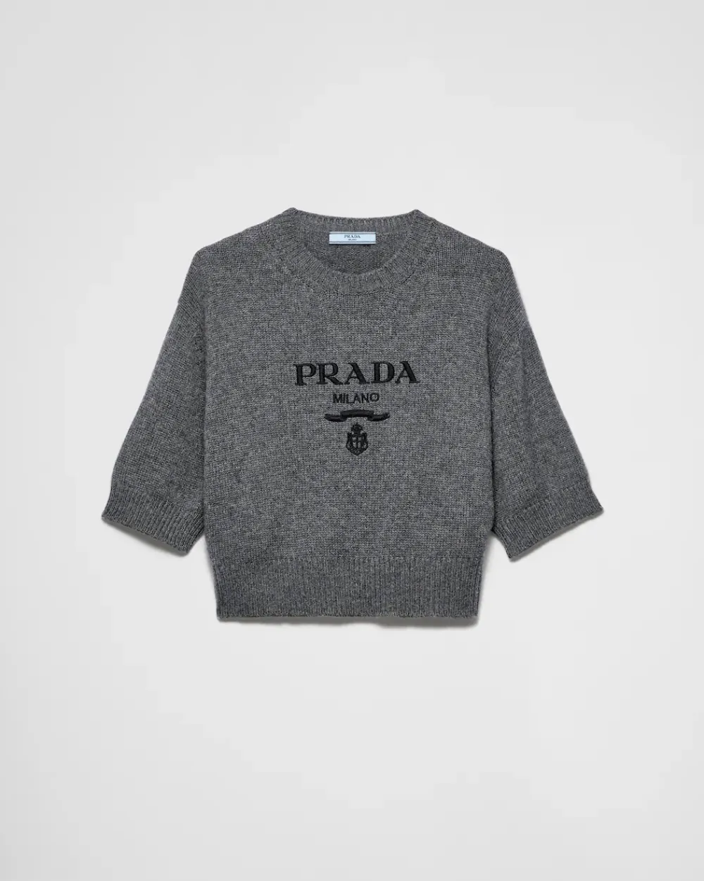 Mujer Prada TEJIDOS DE PUNTO^Jersey De Lana Y Cachemir Con Cuello Redondo