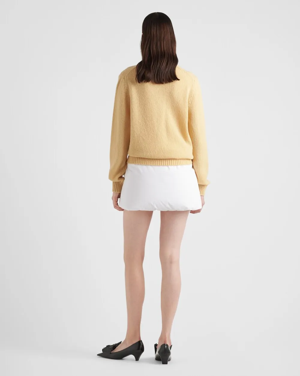 Mujer Prada TEJIDOS DE PUNTO^Jersey De Lana Y Cachemir Con Cuello Redondo
