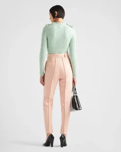 Mujer Prada TEJIDOS DE PUNTO^Jersey De Lana Y Cachemir Con Cuello Redondo