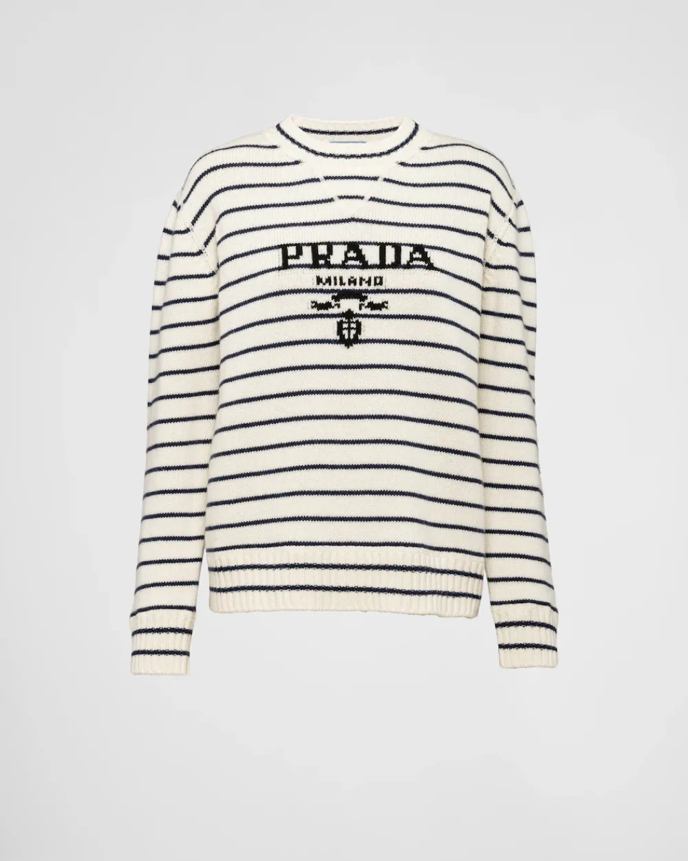Mujer Prada TEJIDOS DE PUNTO^Jersey De Lana Y Cachemir Con Cuello Redondo