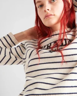 Mujer Prada TEJIDOS DE PUNTO^Jersey De Lana Y Cachemir Con Cuello Redondo