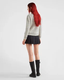 Mujer Prada TEJIDOS DE PUNTO^Jersey De Lana Y Cachemir Con Cuello Redondo