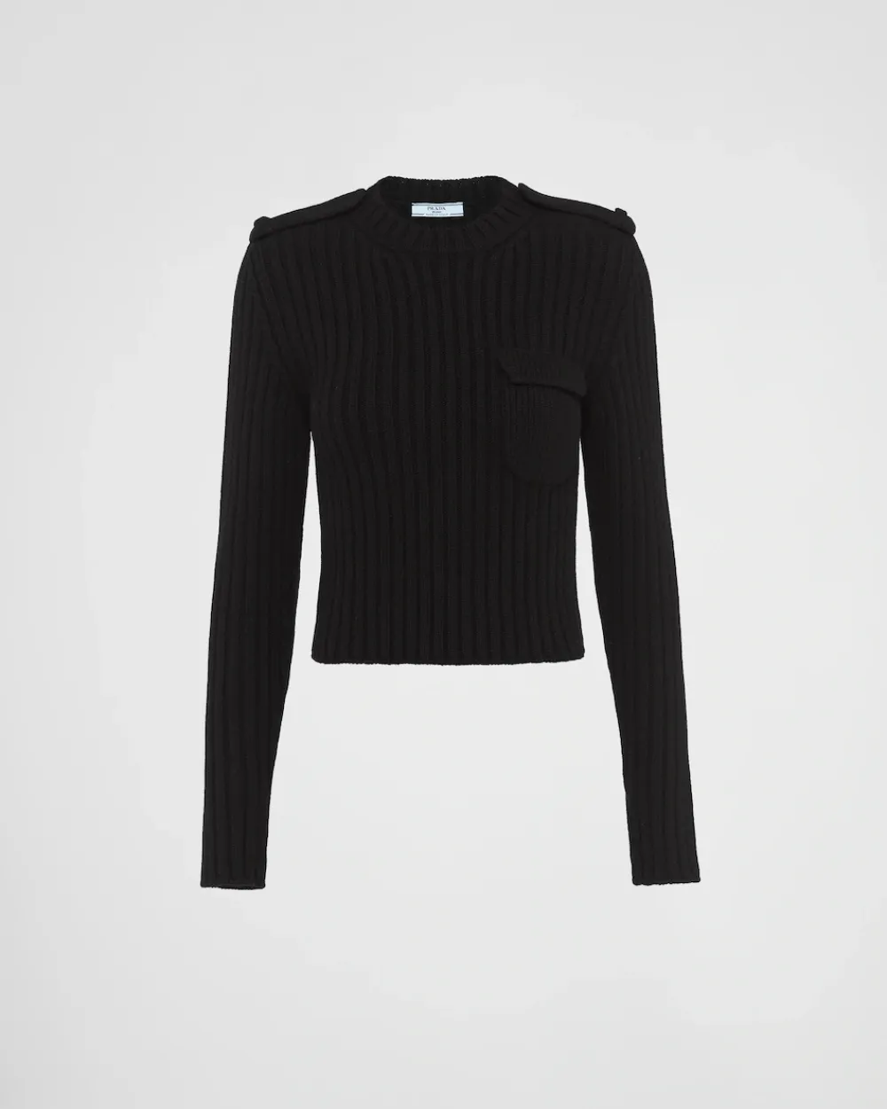Mujer Prada TEJIDOS DE PUNTO^Jersey De Lana Y Cachemir Con Cuello Redondo