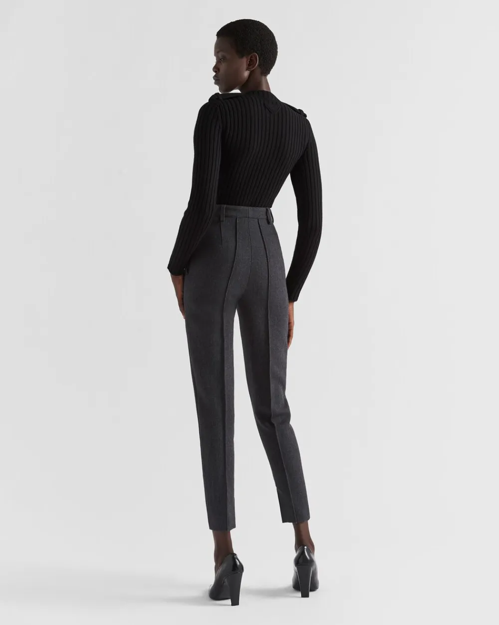 Mujer Prada TEJIDOS DE PUNTO^Jersey De Lana Y Cachemir Con Cuello Redondo