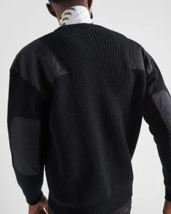 Hombre Prada TEJIDOS DE PUNTO^Jersey De Lana Y Re-nylon