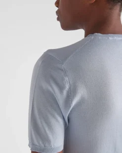 Mujer Prada TEJIDOS DE PUNTO^Jersey De Seda Y Algodón