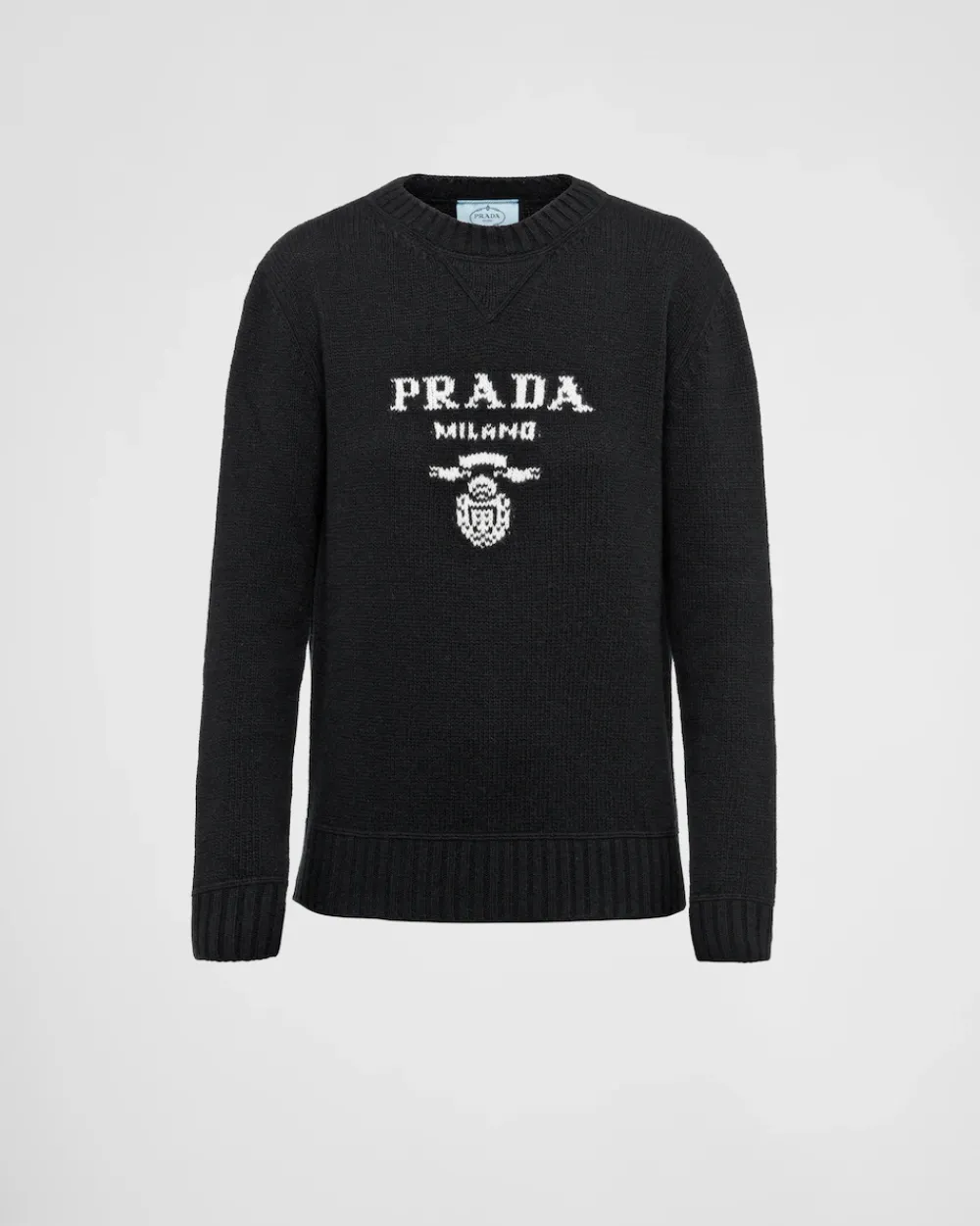 Mujer Prada TEJIDOS DE PUNTO^Jersey En Cachemir Y Lana Con Logo