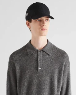 Hombre Prada TEJIDOS DE PUNTO^Jersey Tipo Polo De Cachemir Y Seda