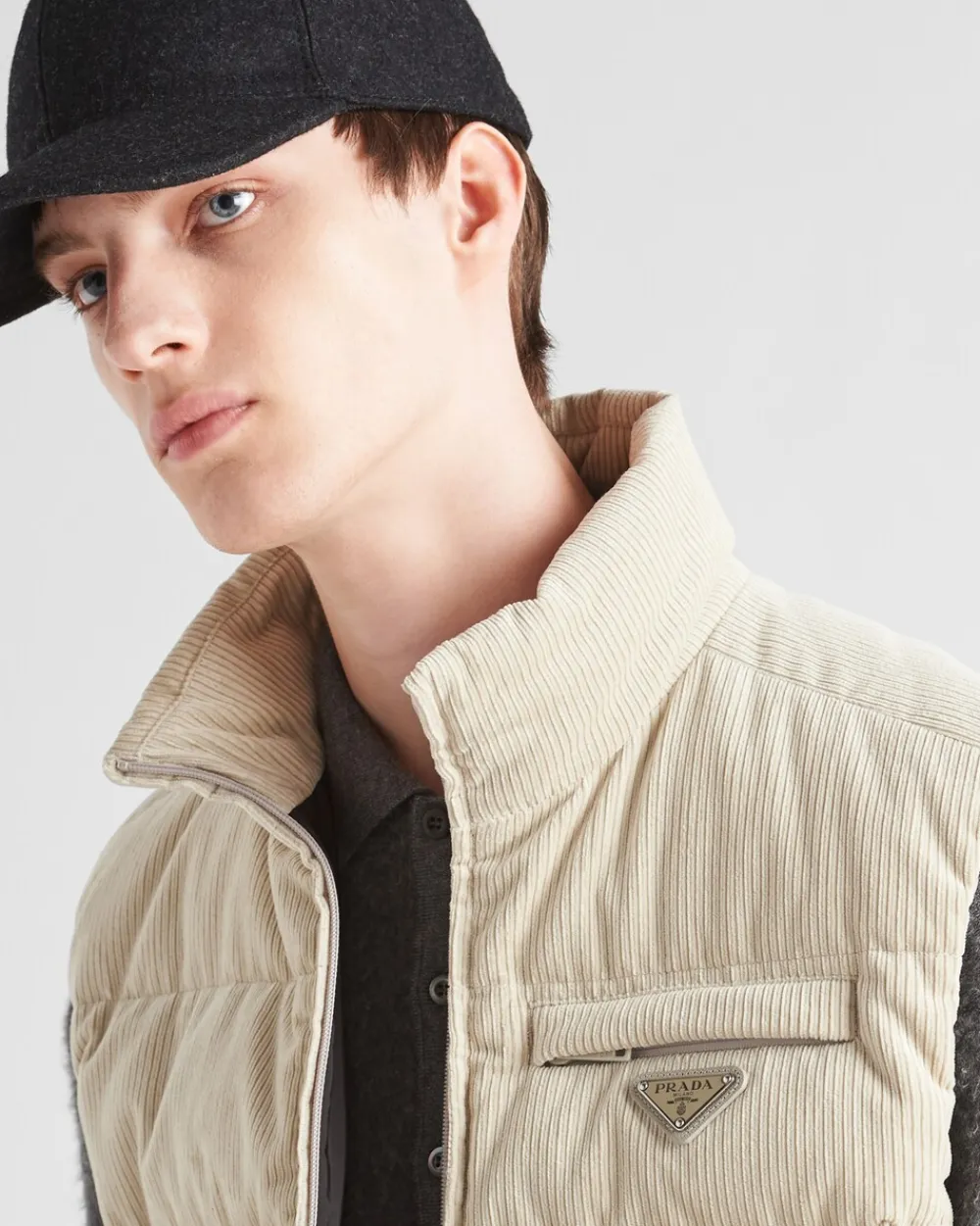 Hombre Prada TEJIDOS DE PUNTO^Jersey Tipo Polo De Cachemir Y Seda