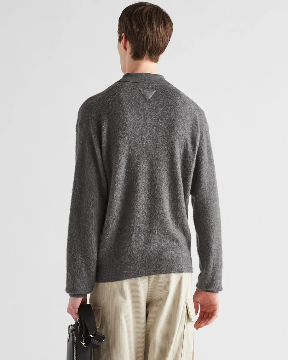 Hombre Prada TEJIDOS DE PUNTO^Jersey Tipo Polo De Cachemir Y Seda