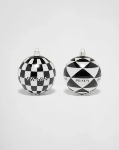 Mujer Prada JUEGOS Y ACCESORIOS PARA EL HOGAR^Juego De Adornos Navideños De Cristal