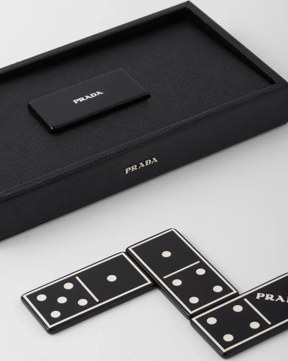 Mujer/Hombre Prada JUEGOS|JUEGOS Y ACCESORIOS PARA EL HOGAR^Juego De Dominó En Piel Saffiano