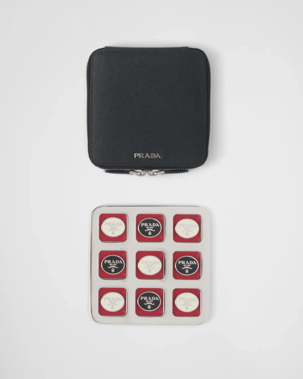 Mujer/Hombre Prada JUEGOS|JUEGOS Y ACCESORIOS PARA EL HOGAR^Juego De Tres En Raya En Piel Saffiano