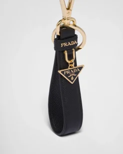 Mujer Prada ACCESORIOS TECNOLÓGICOS Y LLAVEROS^Llavero De Piel Saffiano
