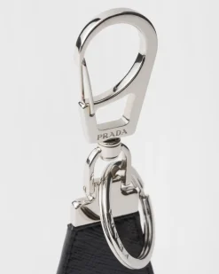 Hombre Prada ACCESORIOS TECNOLÓGICOS Y LLAVEROS^Llavero De Piel Saffiano