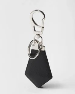Hombre Prada ACCESORIOS TECNOLÓGICOS Y LLAVEROS^Llavero De Piel Saffiano