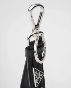 Hombre Prada ACCESORIOS TECNOLÓGICOS Y LLAVEROS^Llavero De Piel Saffiano
