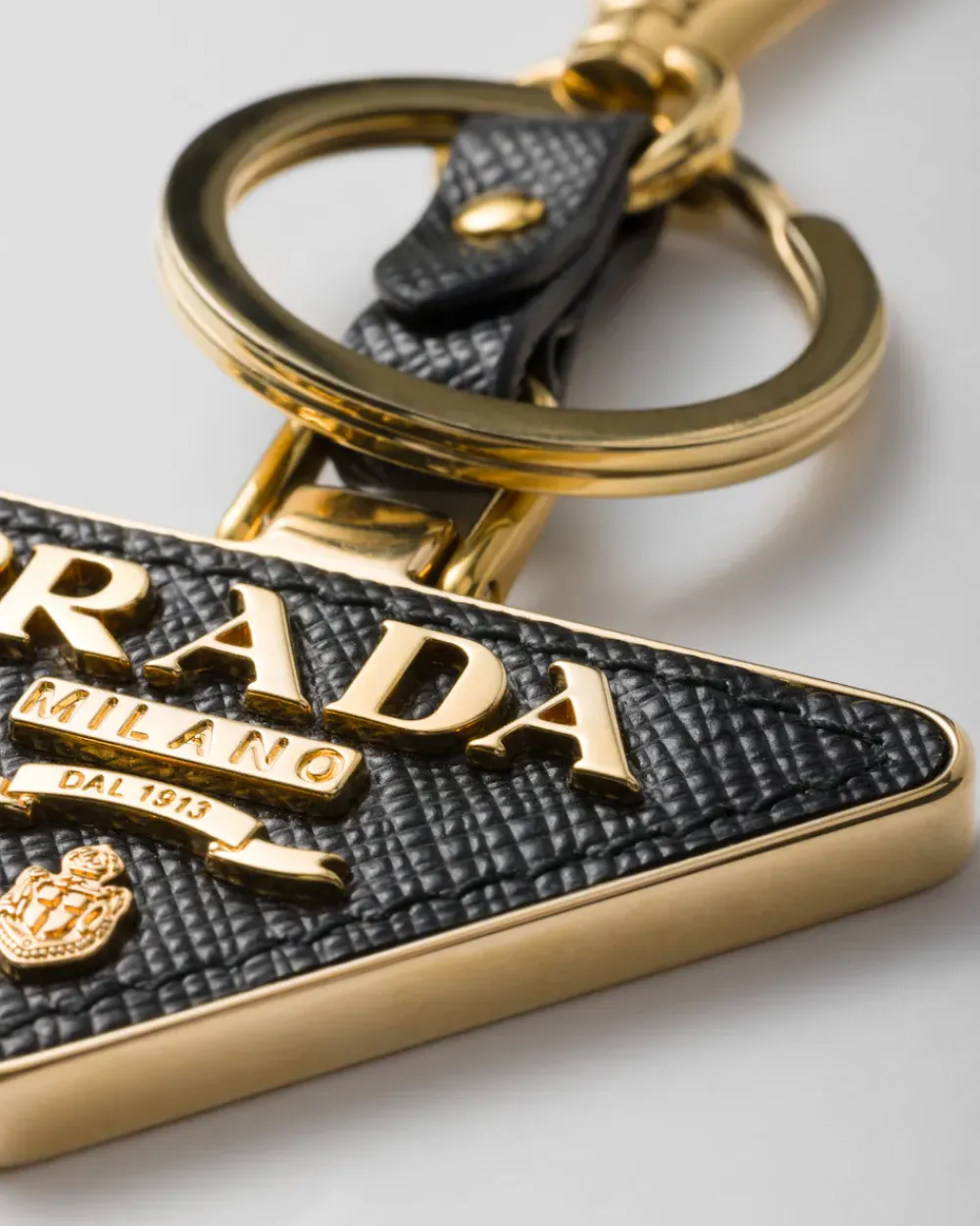 Mujer Prada ACCESORIOS TECNOLÓGICOS Y LLAVEROS^Llavero De Piel Saffiano