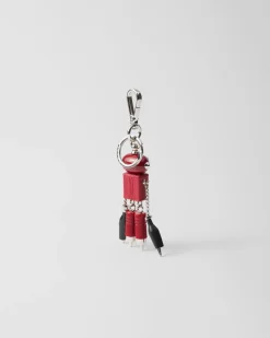 Hombre Prada ACCESORIOS TECNOLÓGICOS Y LLAVEROS^Llavero De Robot En Piel Saffiano