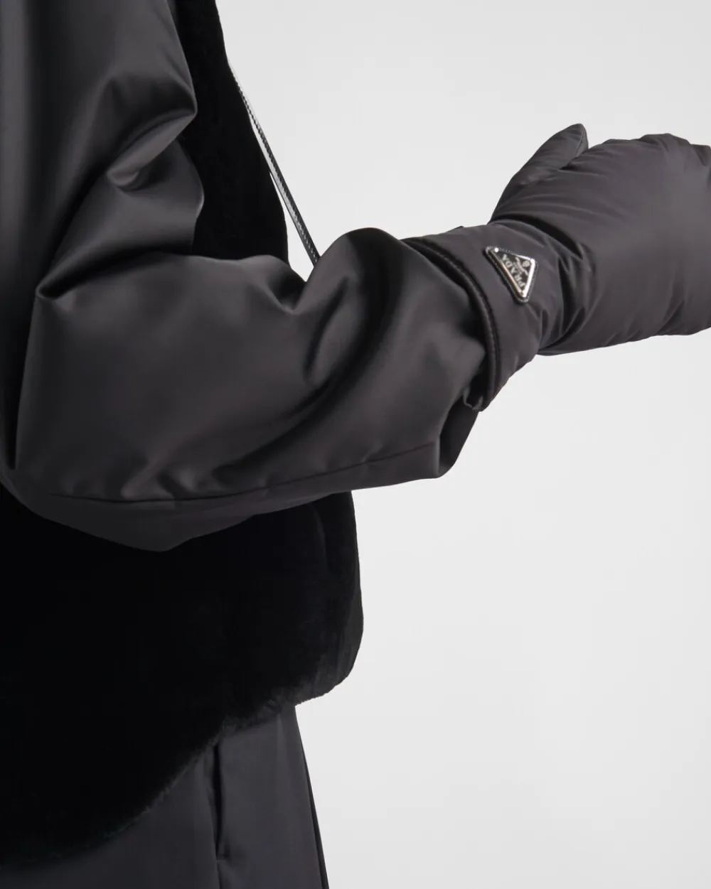 Mujer Prada SOMBREROS Y GUANTES^Manoplas De Re-nylon