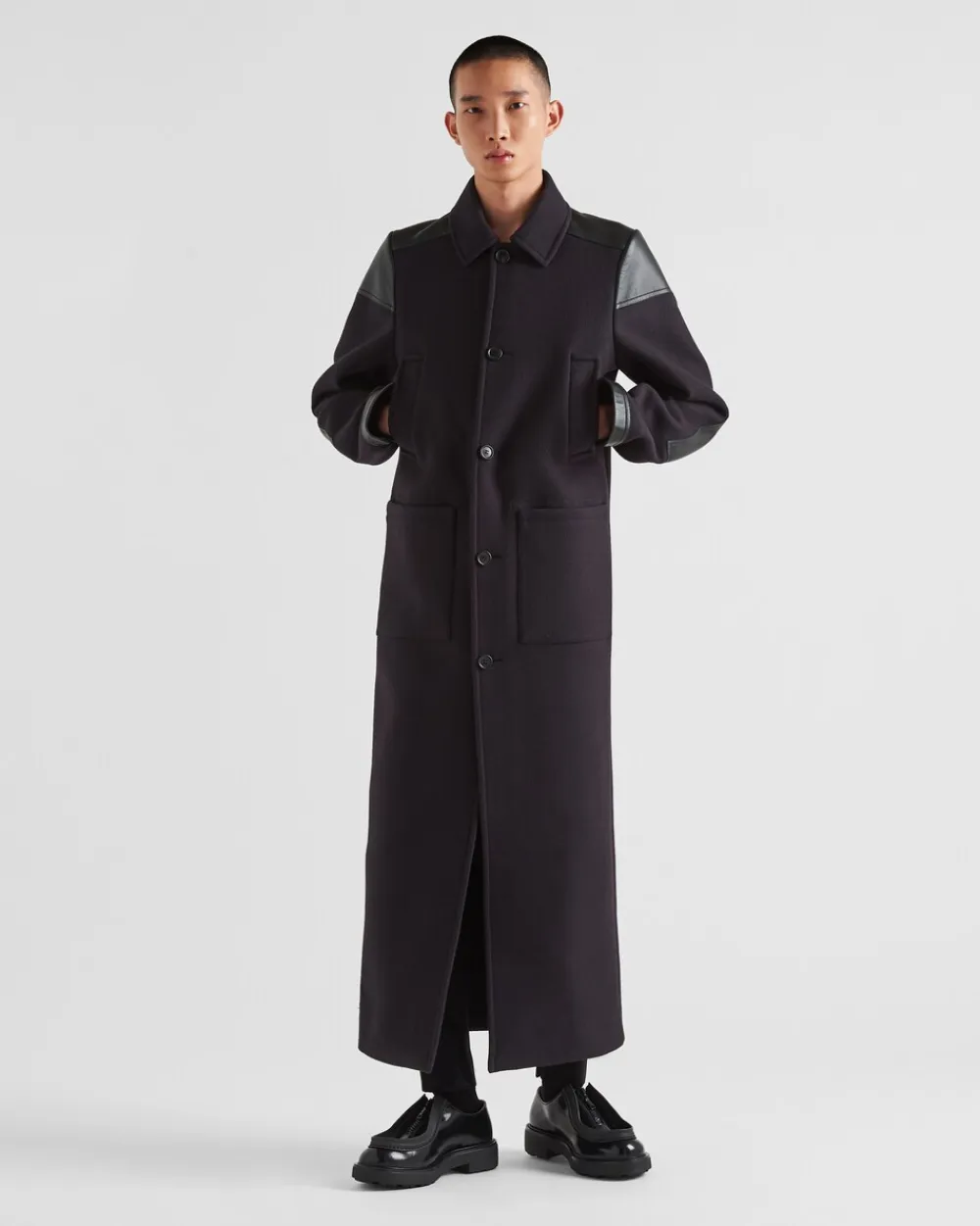 Hombre Prada CHAQUETAS Y ABRIGOS^Maxiabrigo De Mezcla De Lana