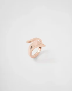 Mujer/Hombre Prada COLECCIÓN DE JOYERÍA ELEGANTE|COLECCIÓN DE JOYERÍA ELEGANTE^Minianillo De Serpiente Eternal Gold Toi Et Moi En Oro Rosa