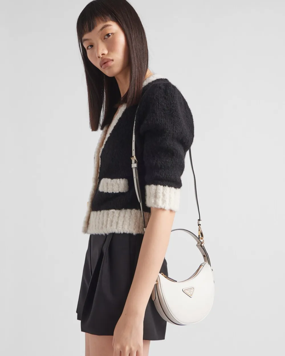 Mujer Prada PRADA ARQUE’|MINIBOLSOS^Minibolso Bandolera Arqué De Piel
