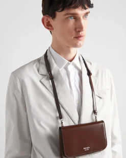 Hombre Prada BOLSOS MENSAJEROS^Minibolso De Piel Con Bandolera
