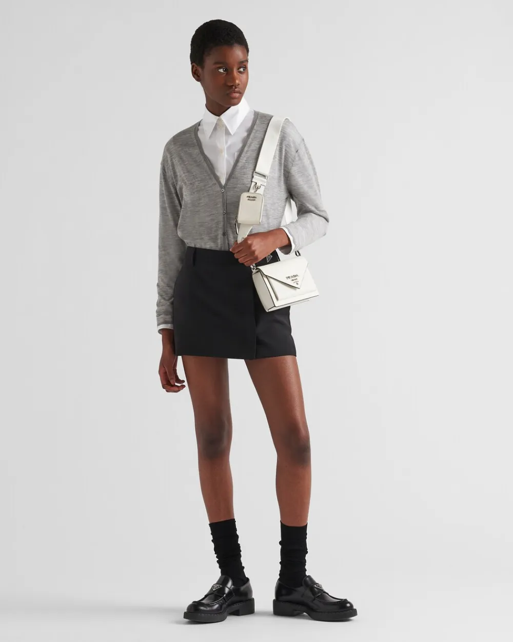 Mujer Prada MINIBOLSOS|MINIBOLSOS^Minibolso De Piel Saffiano Tipo Sobre