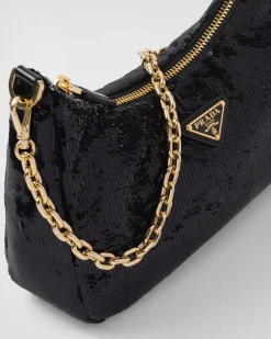 Mujer Prada PRADA RE-EDITION|MINIBOLSOS^Minibolso De Re-nylon Y Lentejuelas Re-edition