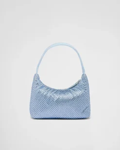 Prada PRADA RE-EDITION^Minibolso De Satén Con Cristales