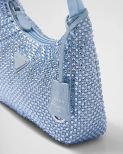 Prada PRADA RE-EDITION^Minibolso De Satén Con Cristales