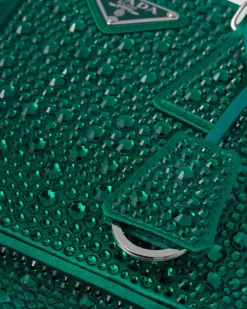 Mujer Prada BOLSOS CON ASA SUPERIOR|BOLSOS CON ASA SUPERIOR^Minibolso Galleria De Satén Y Cristales