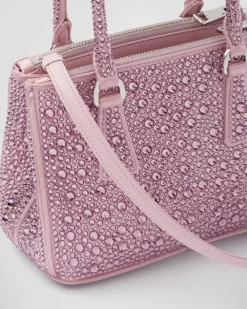 Mujer Prada BOLSOS CON ASA SUPERIOR|BOLSOS CON ASA SUPERIOR^Minibolso Galleria De Satén Y Cristales