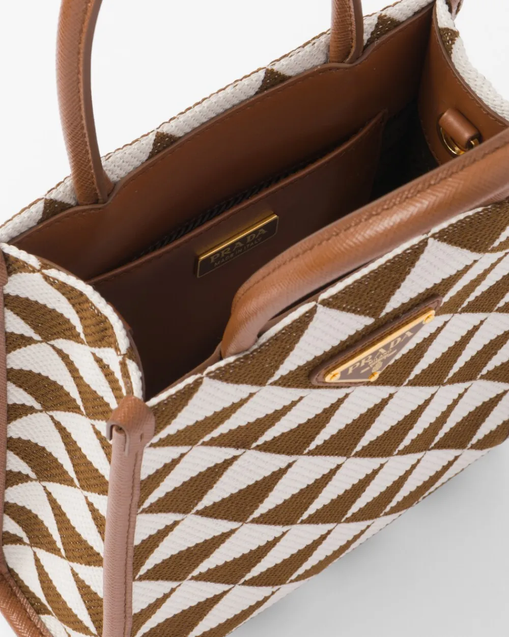 Mujer Prada BOLSOS CON ASA SUPERIOR|BOLSOS CON ASA SUPERIOR^Minibolso Symbole De Tela Bordada