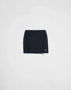 Mujer Prada FALDAS^Minifalda De Cachemir