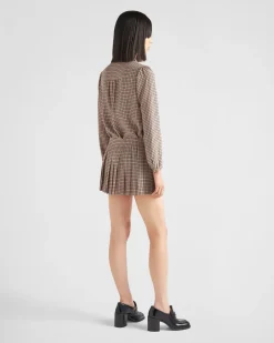 Mujer Prada FALDAS^Minifalda De Crepé De China Estampada