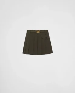 Mujer Prada FALDAS^Minifalda De Gabardina