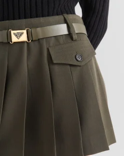 Mujer Prada FALDAS^Minifalda De Gabardina